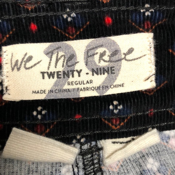 FREE PEOPLE Joanie Printed Cord Skirt - Picture 9 of 10